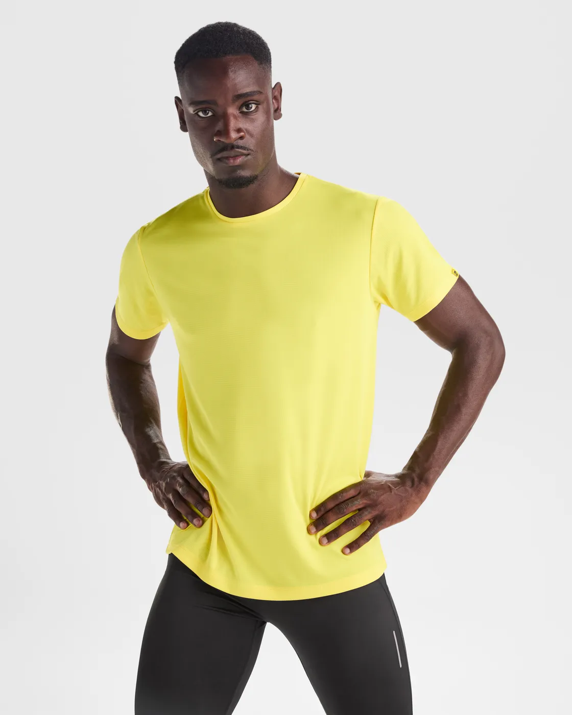 Camiseta técnica reciclada en uso